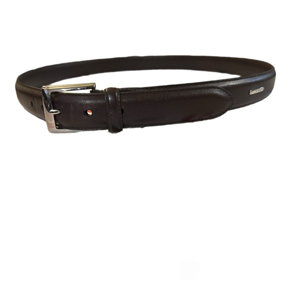 Ralph Lauren Men’s Black Leather New Size 42 Belt NWOT - Picture 3 of 5